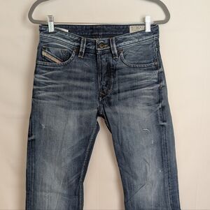 Diesel Larkee Distressed Button Fly Jeans 28 X 30